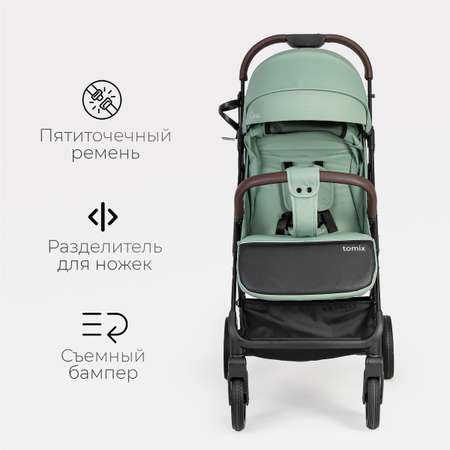 Коляска прогулочная Tomix Corsa Lux зеленый