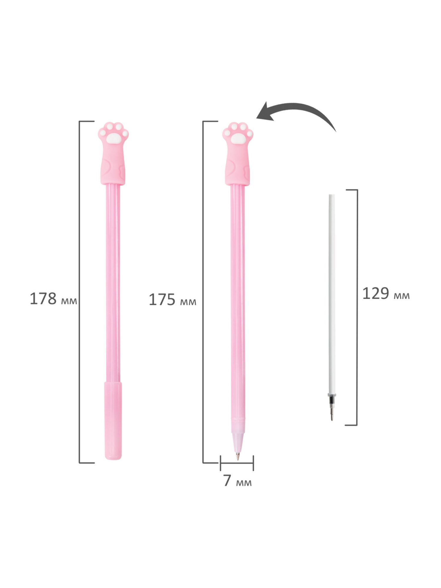 Ручка шариковая Funster 3 шт. - фото 10