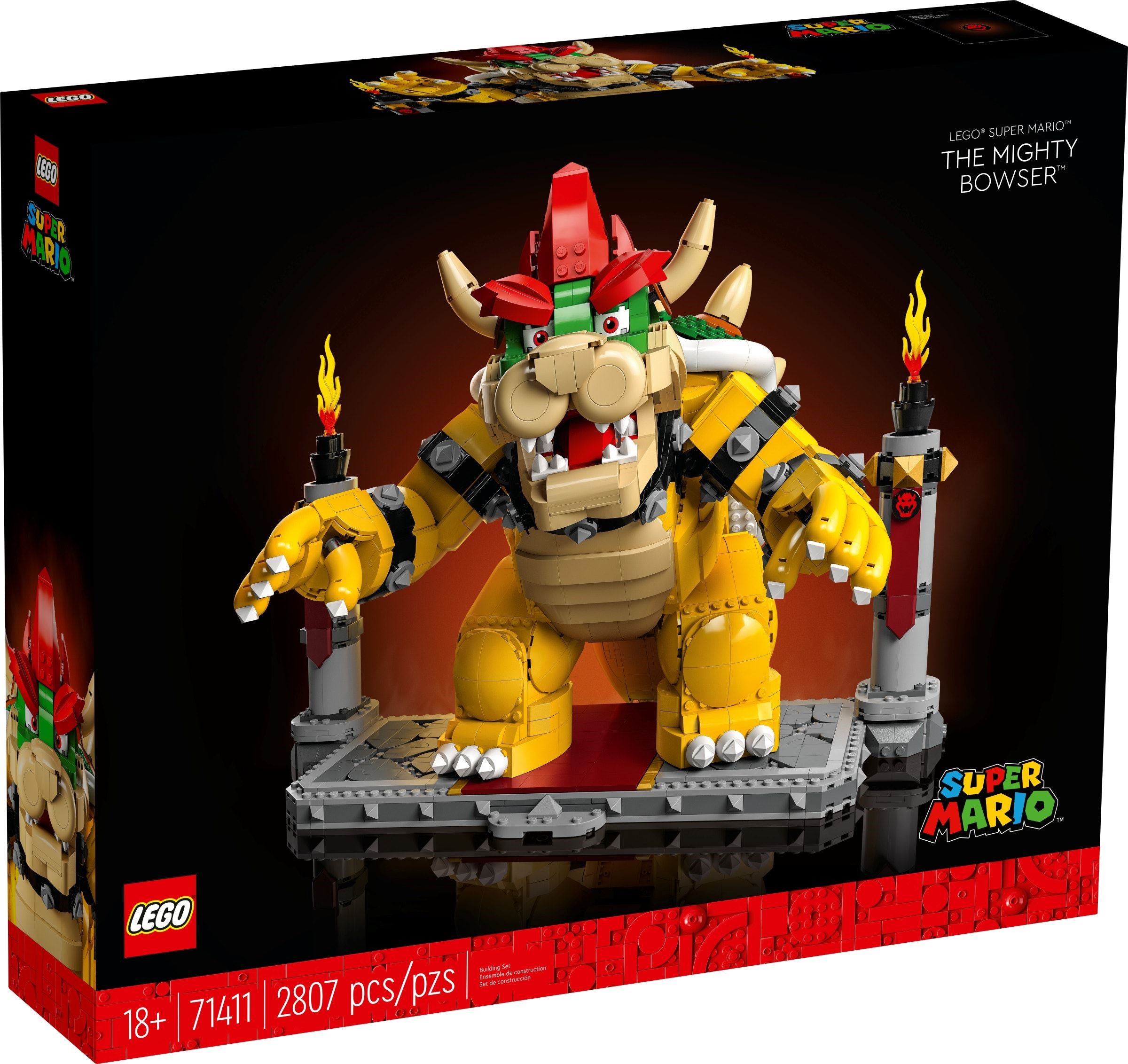 Изображение товара LEGO Super Mario Могучий Боузер 71411 набор с движущимися элементами и функциями Изображение товара LEGO Super Mario Могучий Боузер 71411 набор с движущимися элементами и функциями