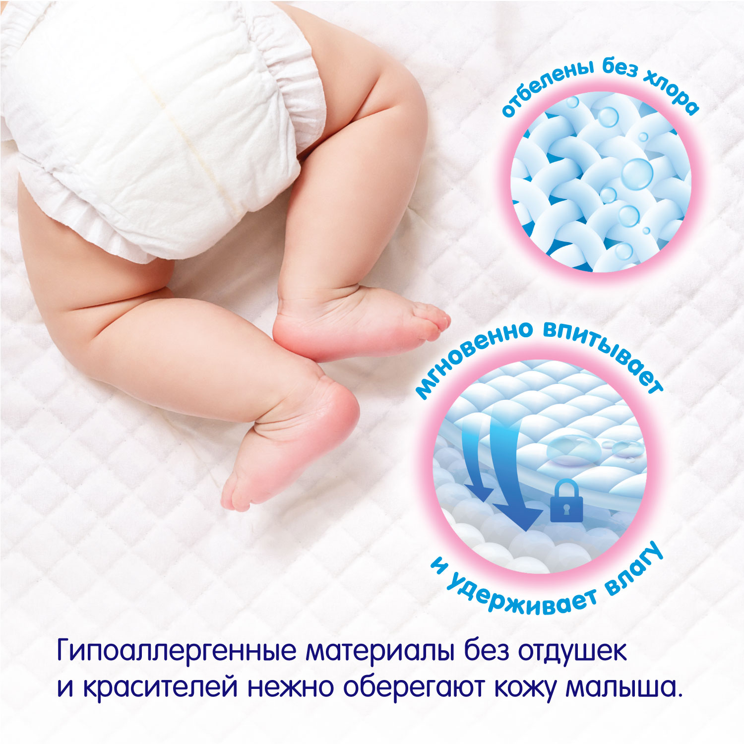 Пелёнки одноразовые MANU 60х90 см 10 шт. - фото 2