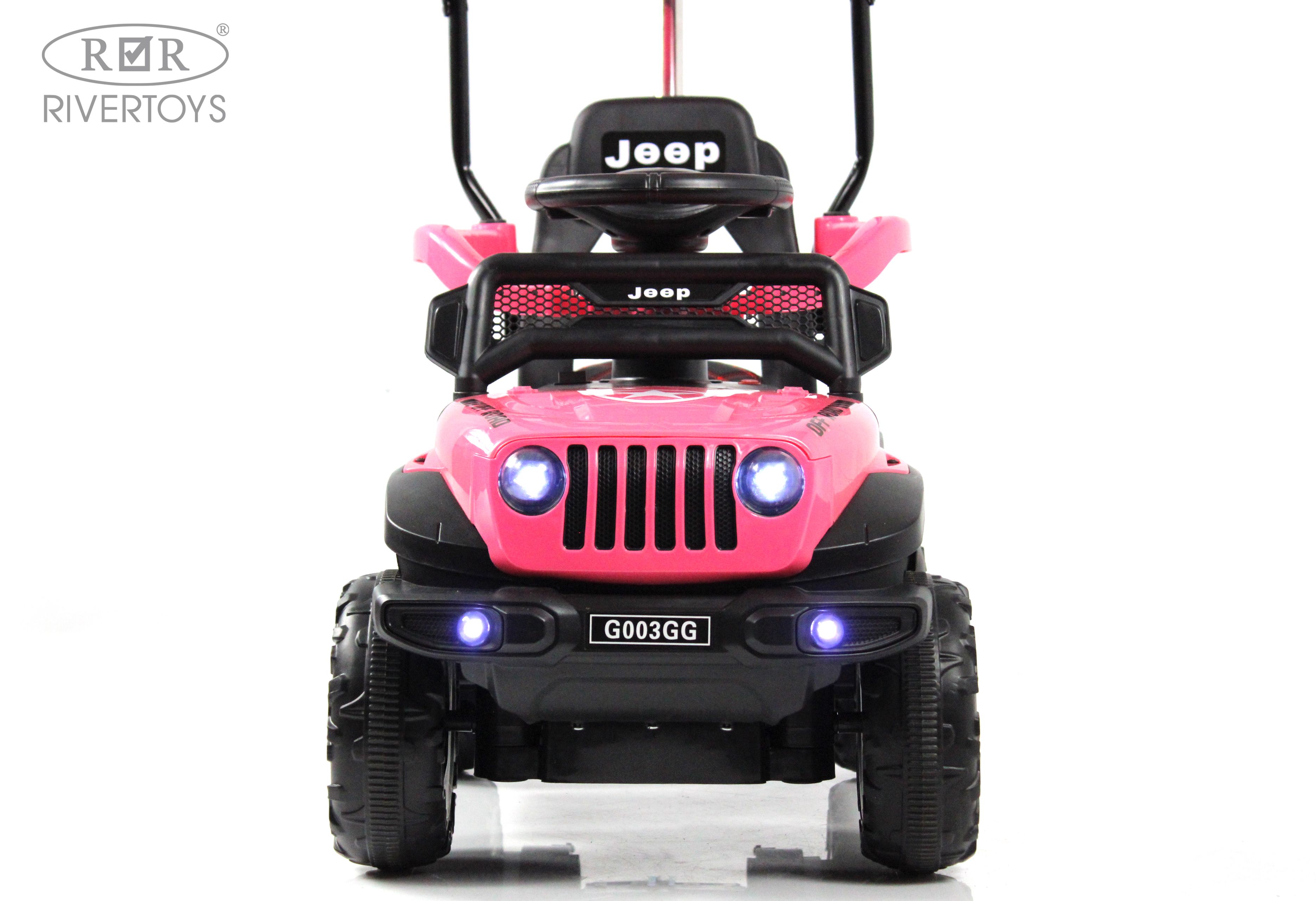 Электромобиль RIVERTOYS G003GG-PINK С пультом ДУ - фото 2