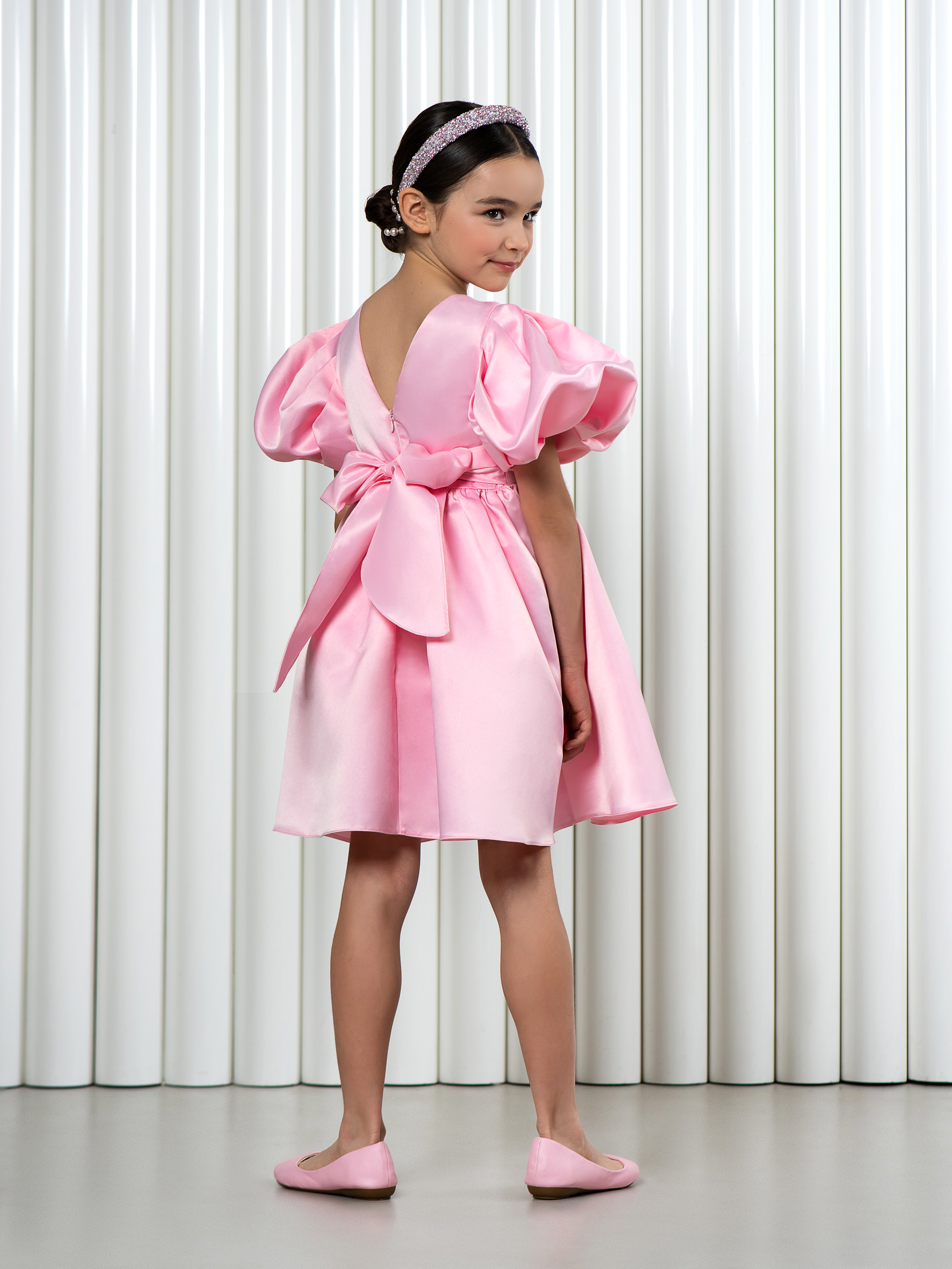 Платье LisaWeta D-145 розовый - фото 8