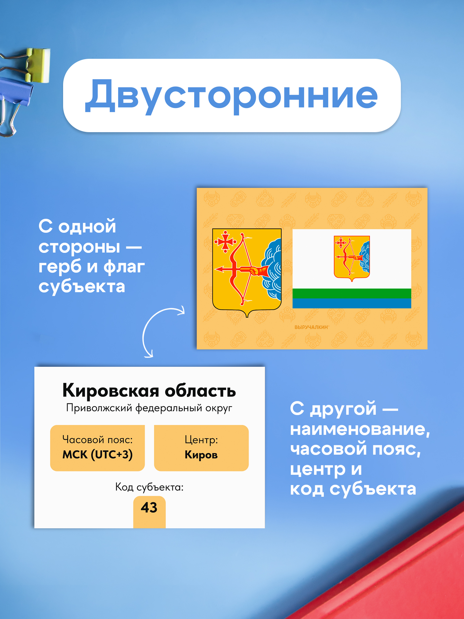 Карточки Выручалкин Флаги и гербы субъектов РФ - фото 3