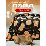 Плед LOVEBERRY Капибара 150 x 200 см велсофт