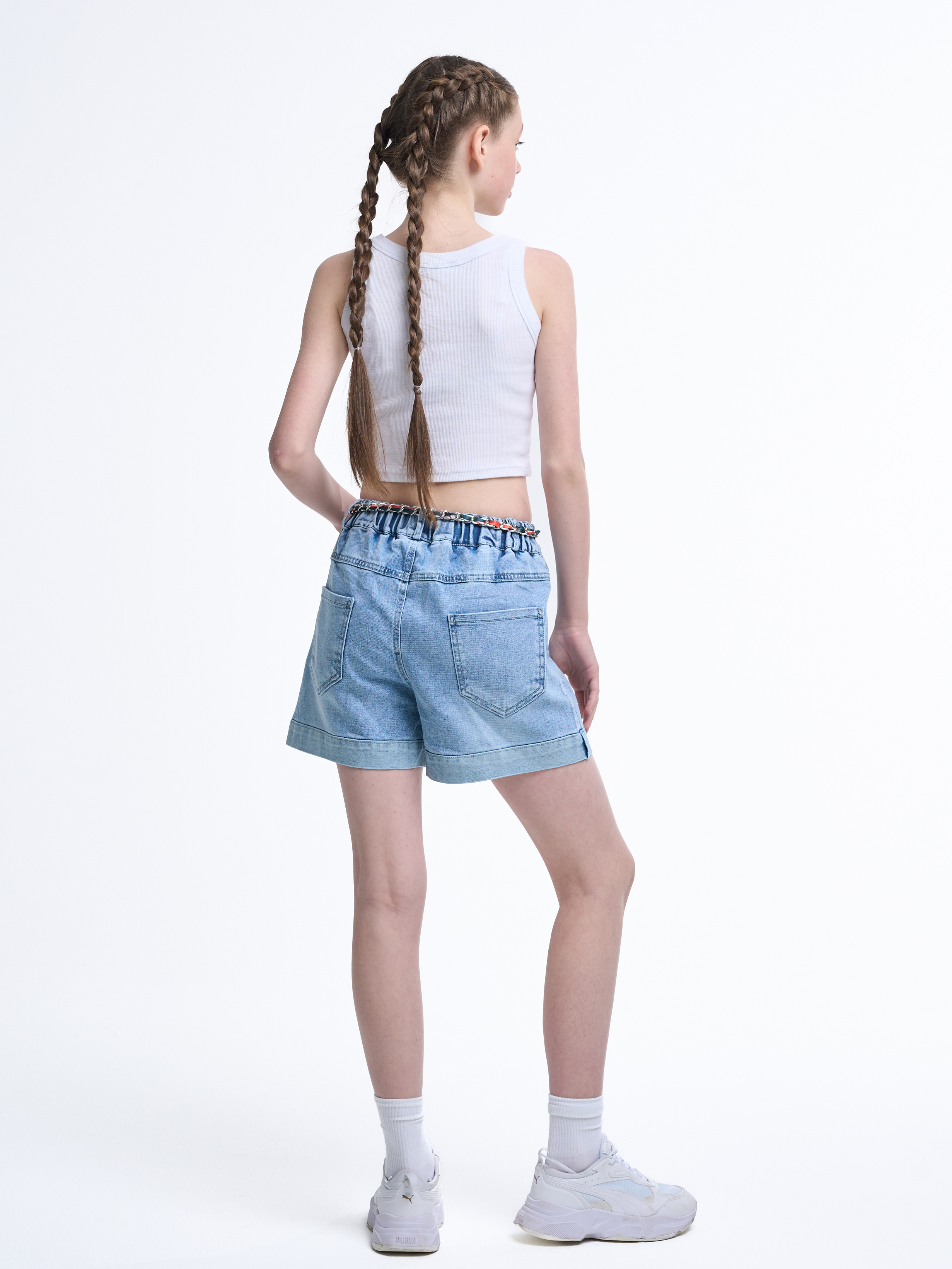 Шорты джинсовые СИНИЙ МИР WDK8205-G39 - фото 5