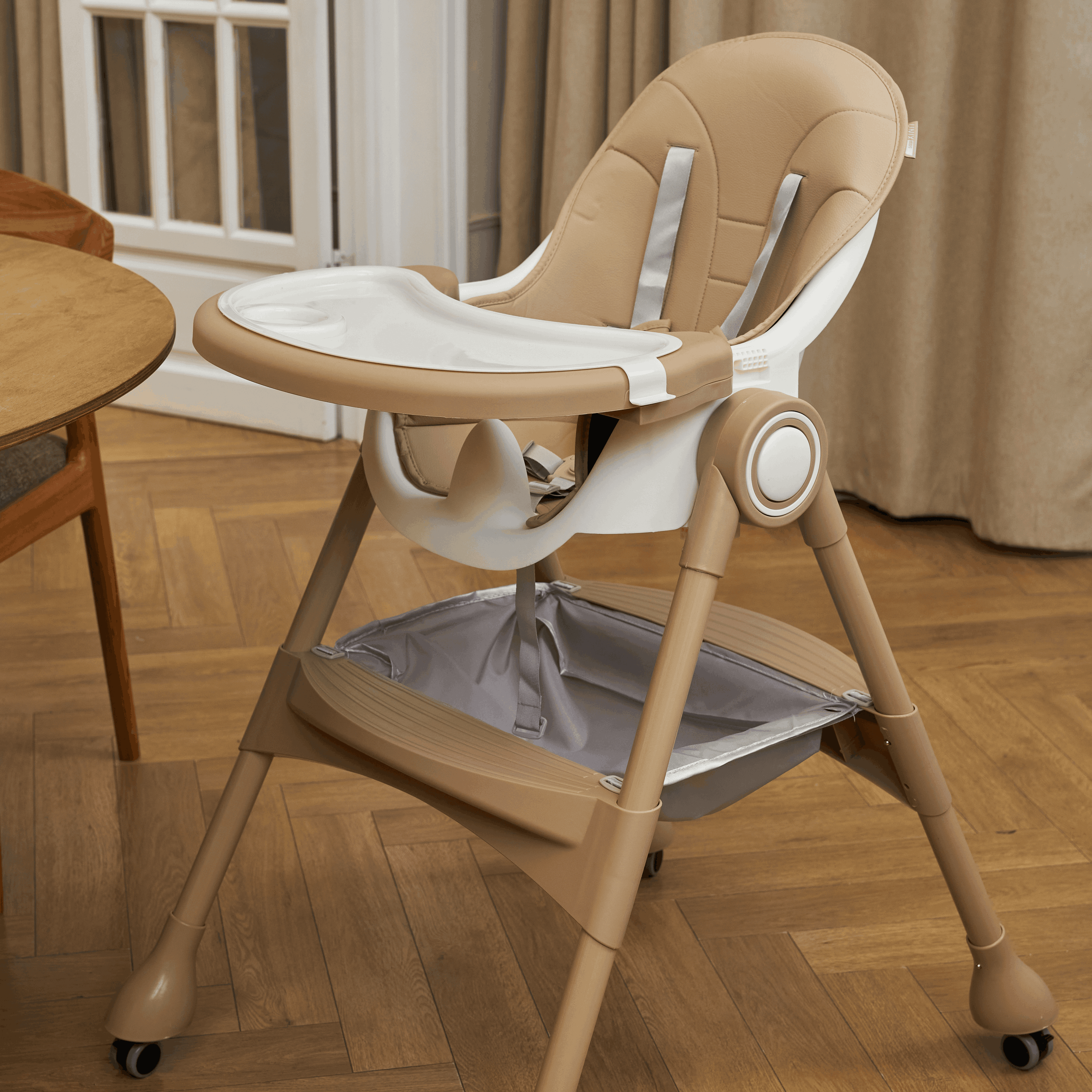 Стульчик для кормления UNIX Kids Classic бежевый - фото 17