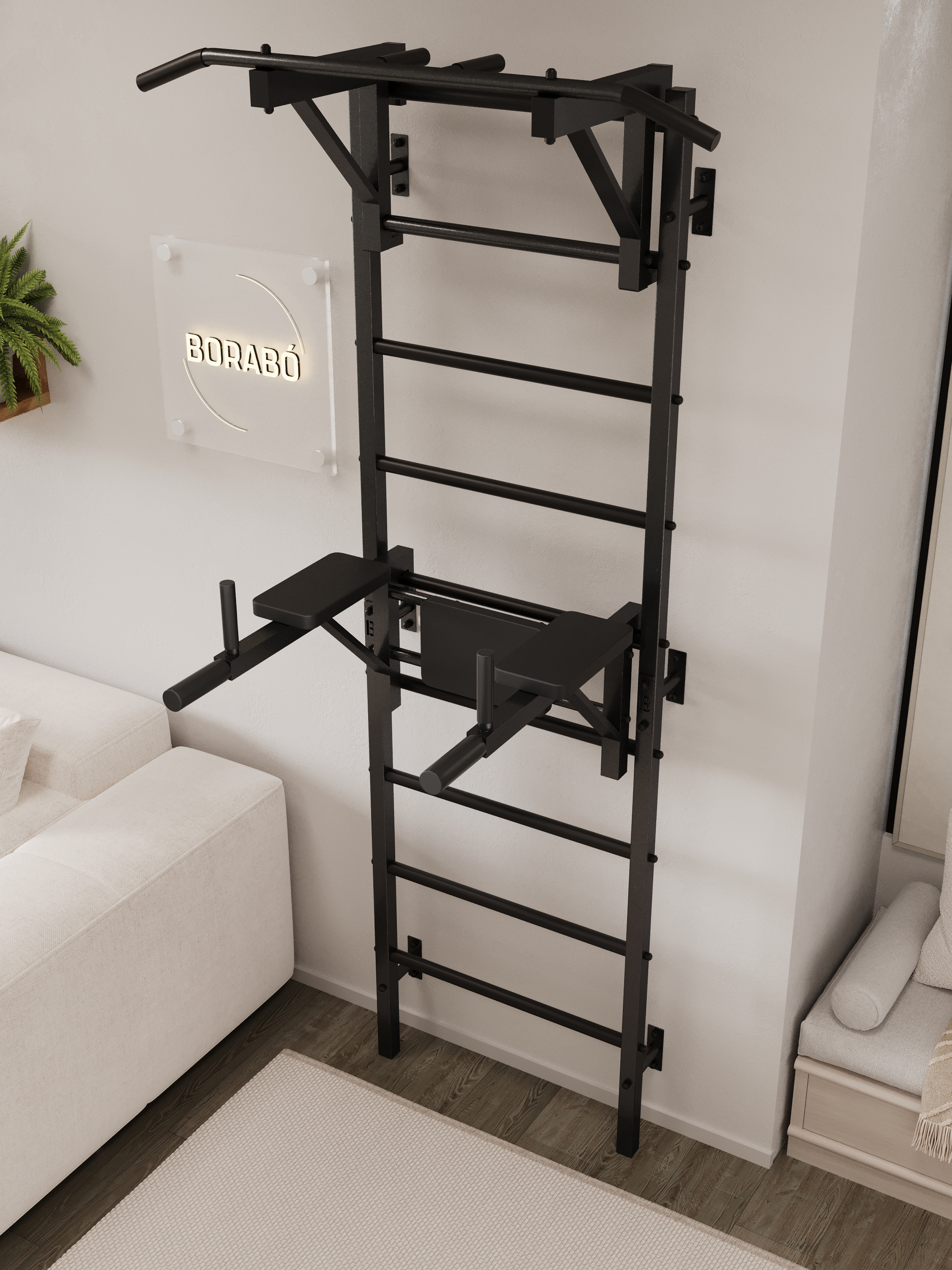 Шведская стенка BORABO PRO с навесным оборудованием - фото 16