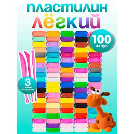 Пластилин Prof-Press 100 цв.