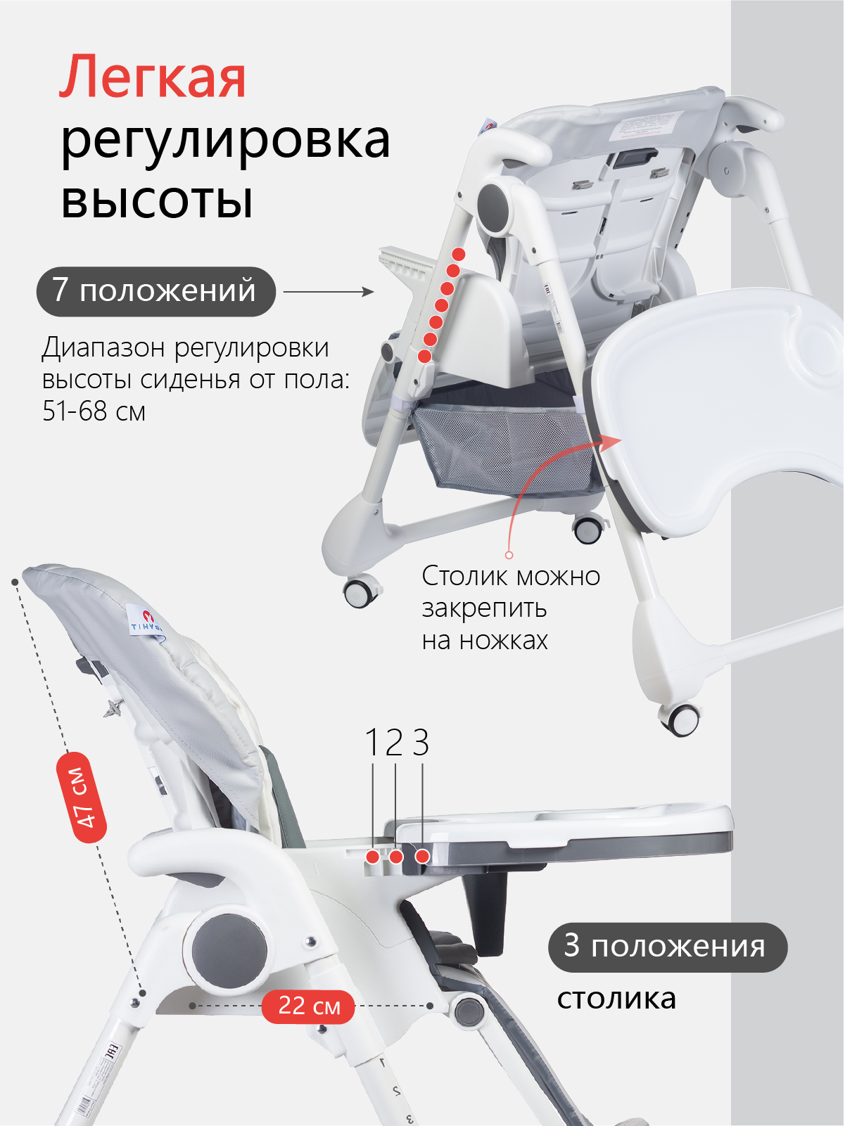 Стульчик для кормления Babyhit Topping - фото 6