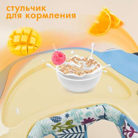 Ходунки Nuovita Corsa Сине-лимонный