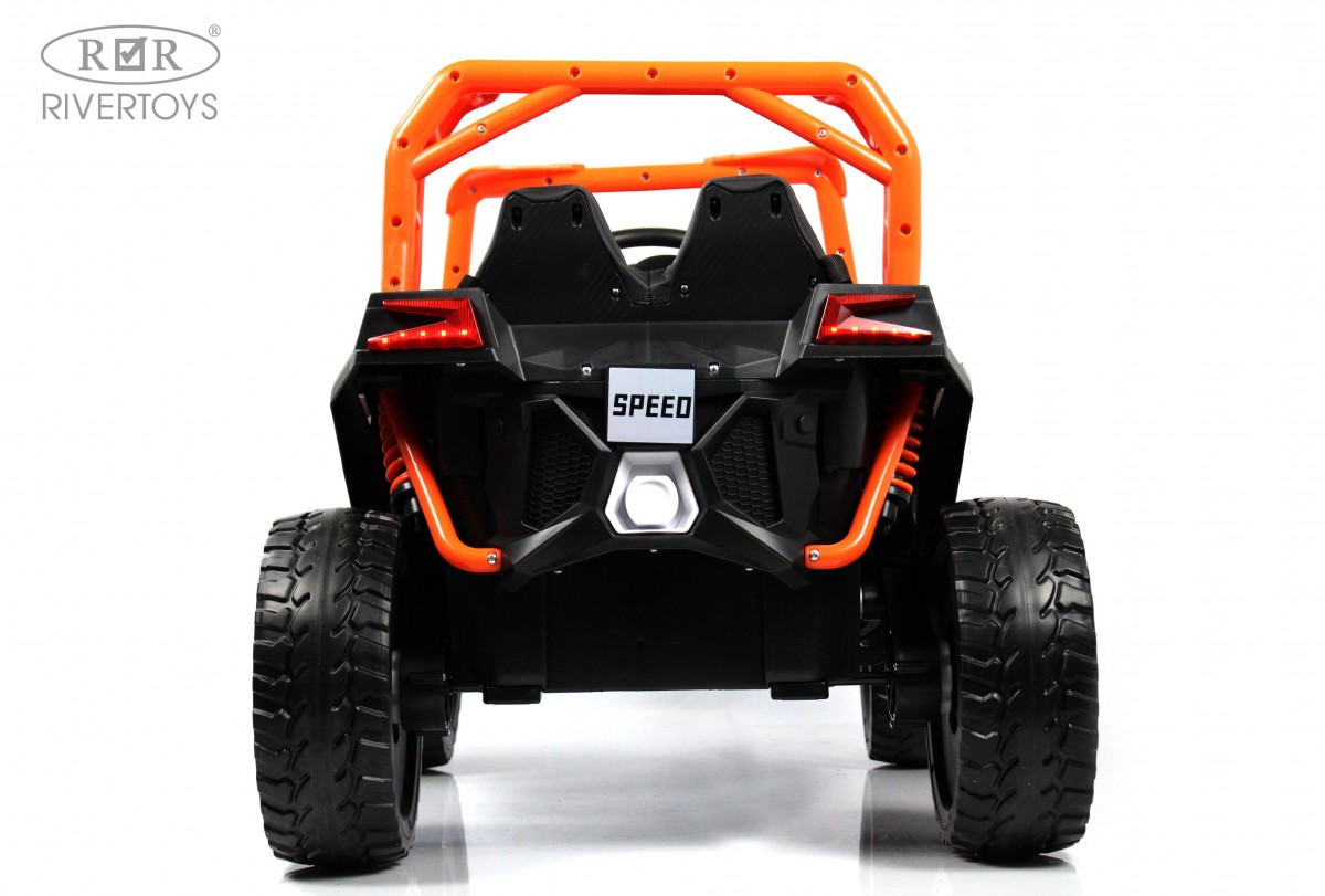 Электромобиль RIVERTOYS F888FF-4WD-ORANGE С пультом ДУ - фото 3