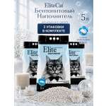 Наполнитель Elitecat комплект 3шт 5 л 12 кг комкующийся