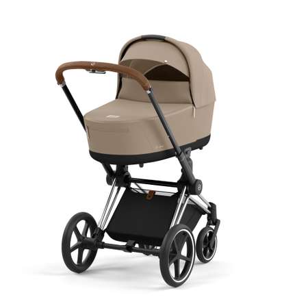 Коляска 2в1 Cybex Priam IV Chrome Brown бежевый