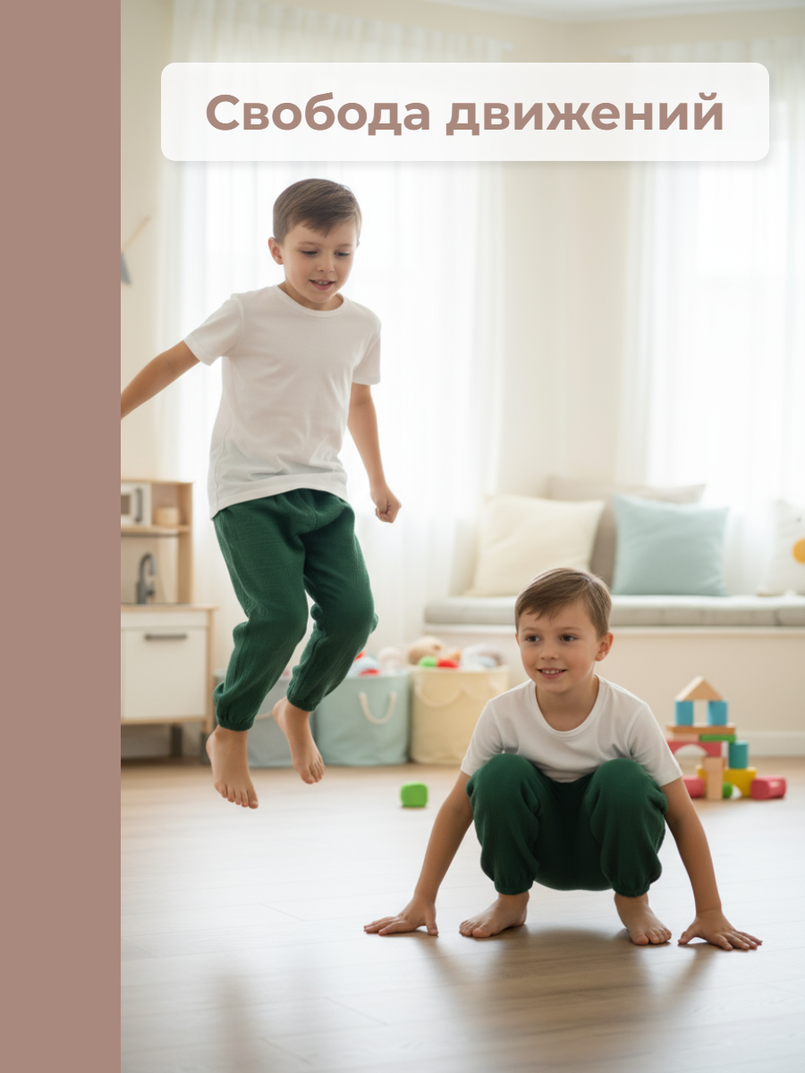 Брюки КВАРК лук 461875161 - фото 8