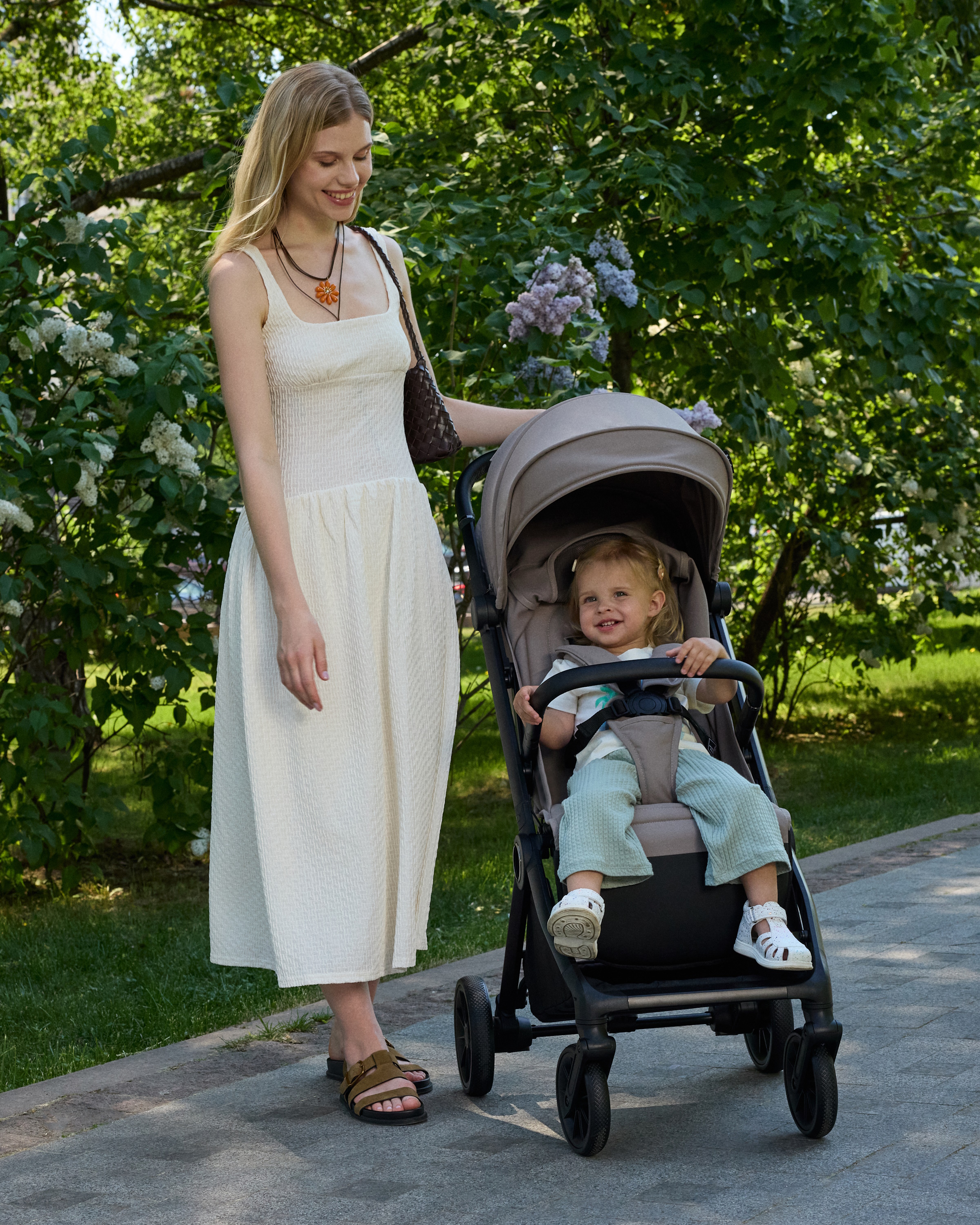 Коляска прогулочная BabyGo Mira New бежевый - фото 27
