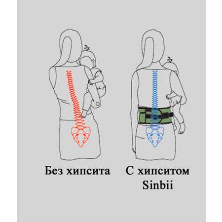 Хипсит Sinbii без спинки розовый