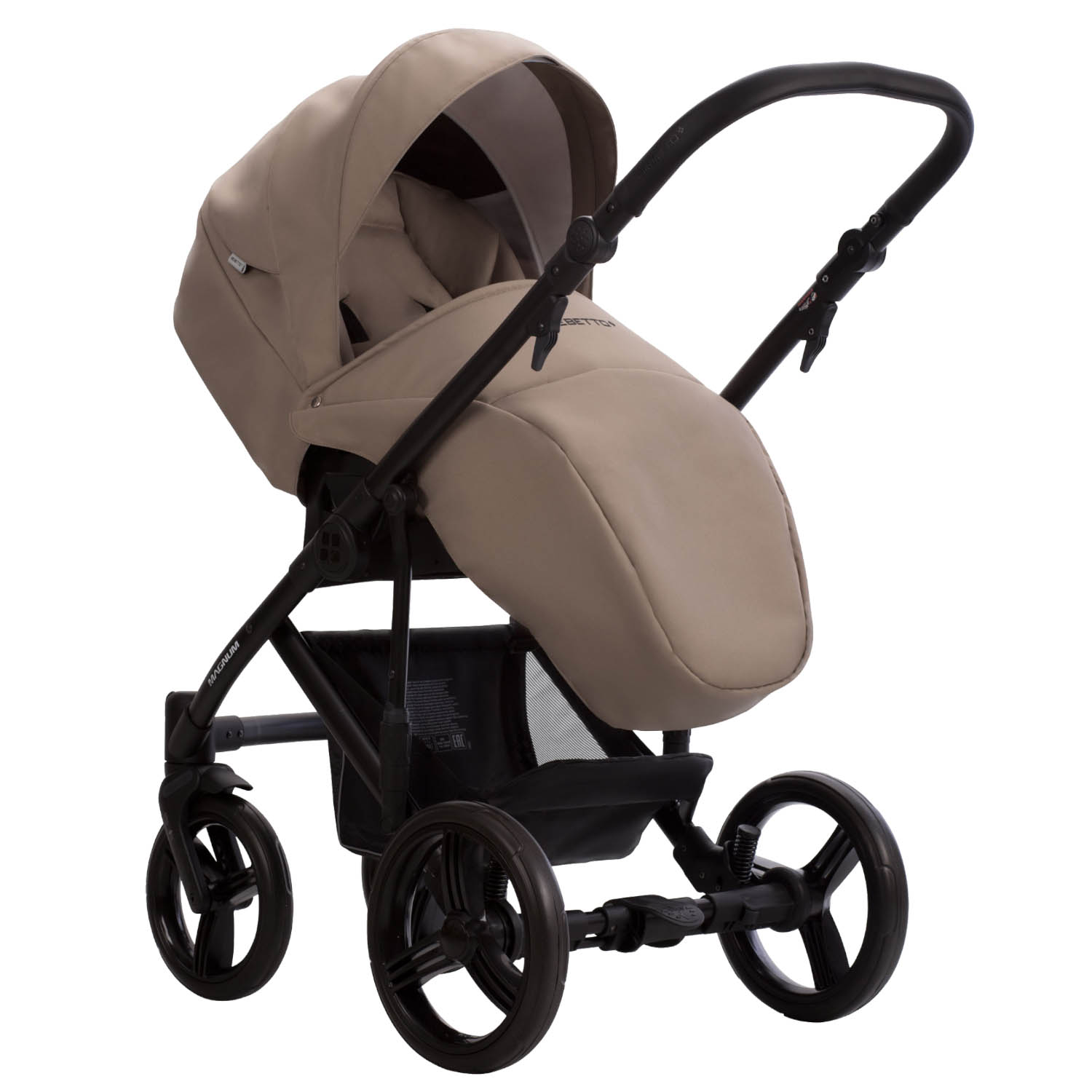 Коляска 2в1 Bebetto Magnum Light бежевый - фото 6