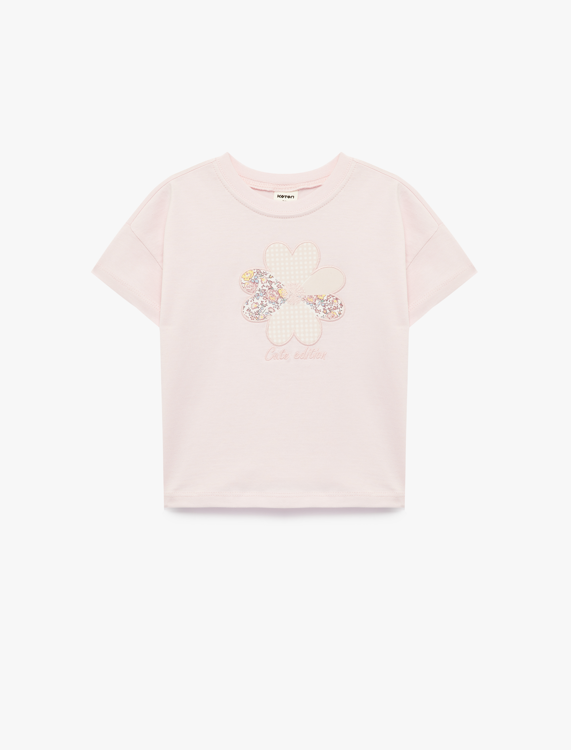 Изображение товара Футболка KOTON для девочки, яркая, дышащая, комфортная