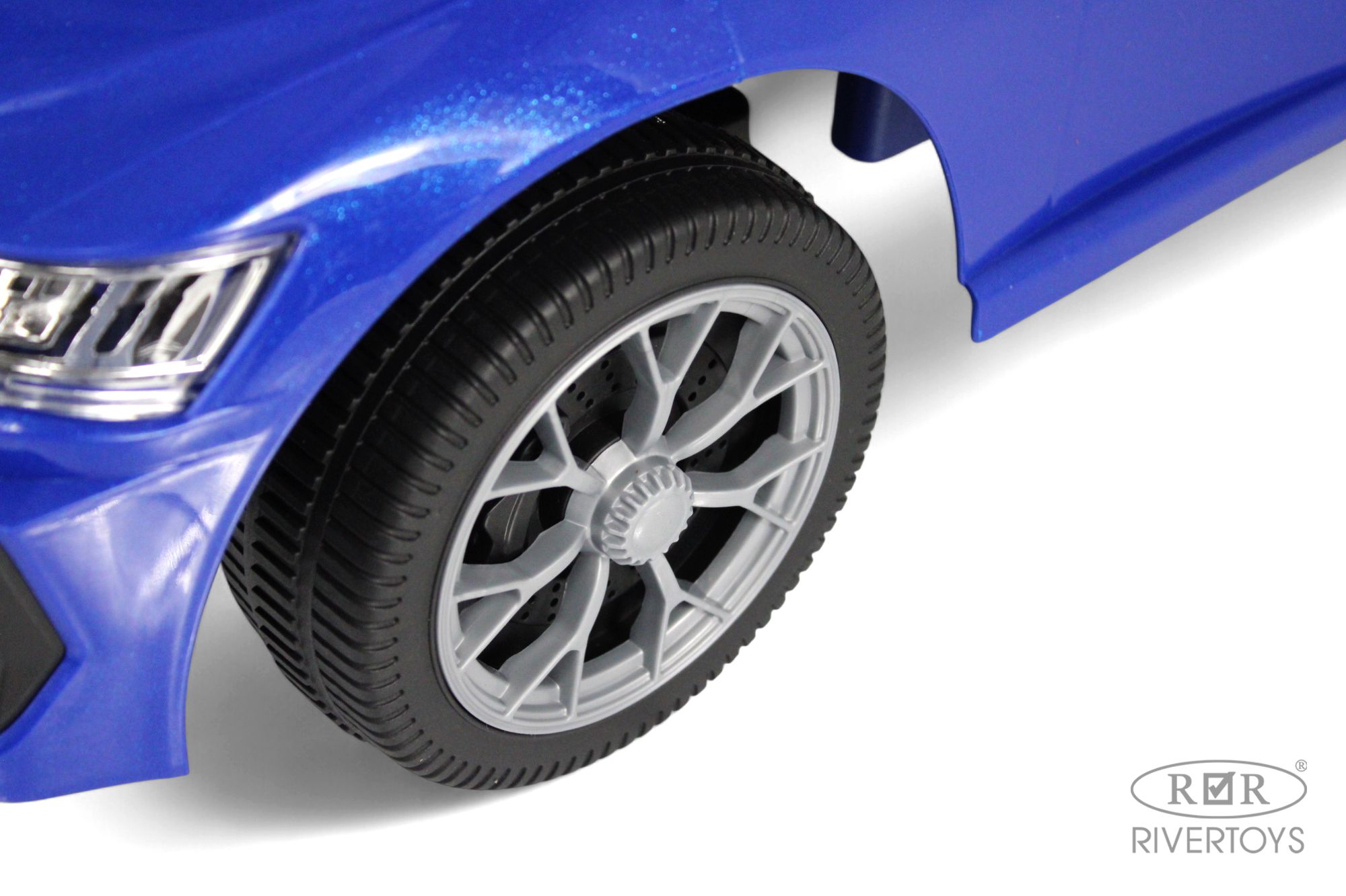 Каталка RIVERTOYS Z004ZZ-A-BLUE синий - фото 7
