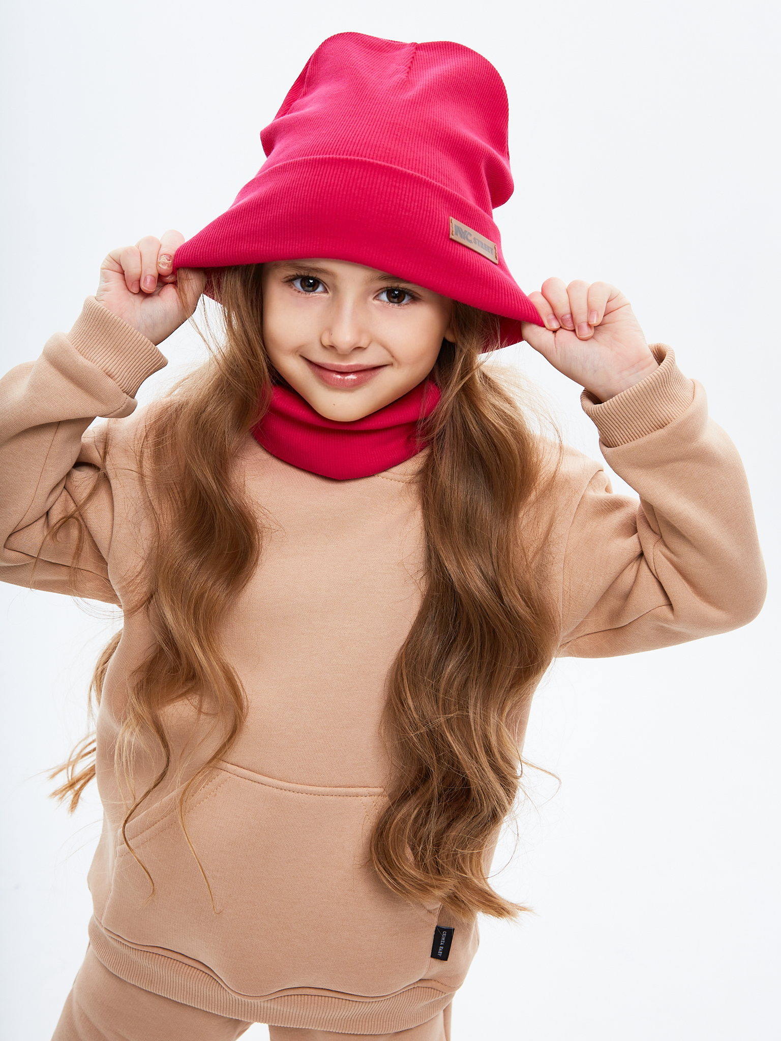 Шапка и снуд NYCkids NYC-H-70-KashOtvG-Rasp - фото 8