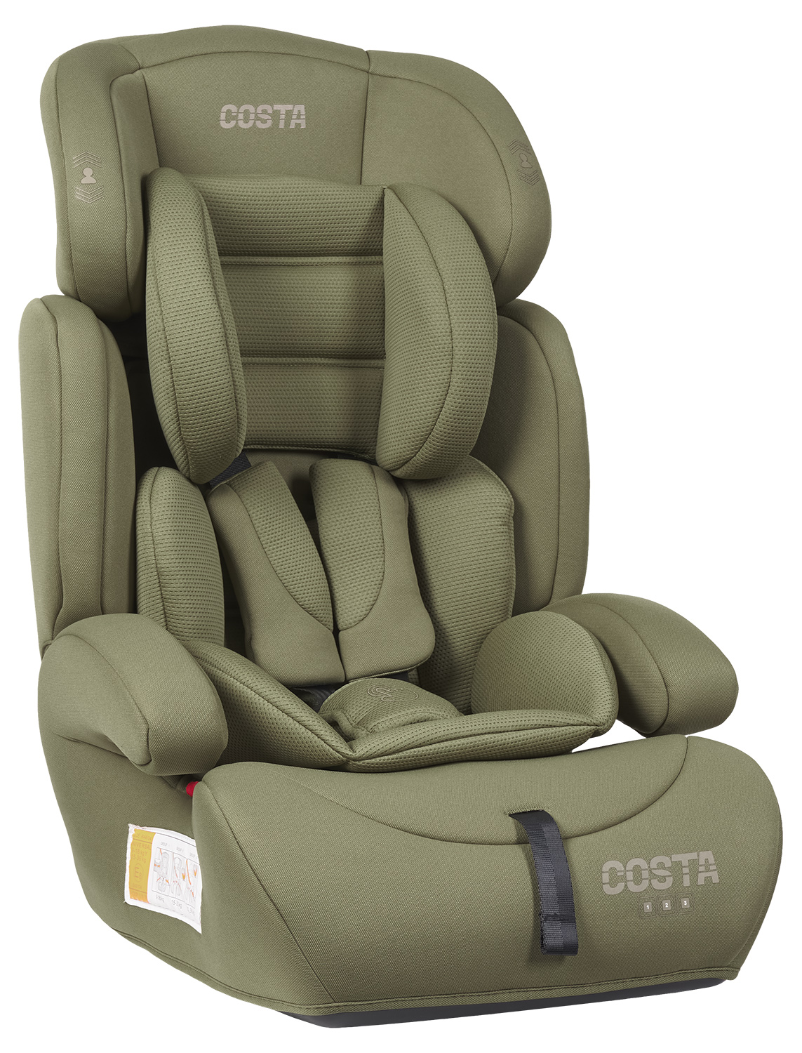 Автокресло Costa YB702A 1/2/3 (9-36 кг) хаки - фото 8