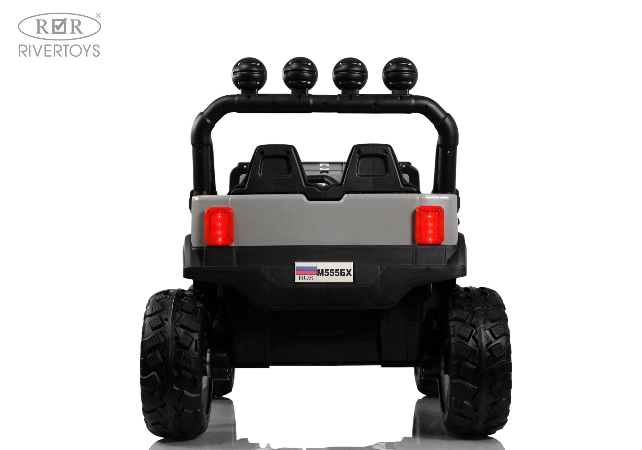 Электромобиль RIVERTOYS М555БХ-NEW-GREY С пультом ДУ - фото 6