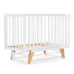 Детская кроватка Nuovita, продольный маятник (белый)