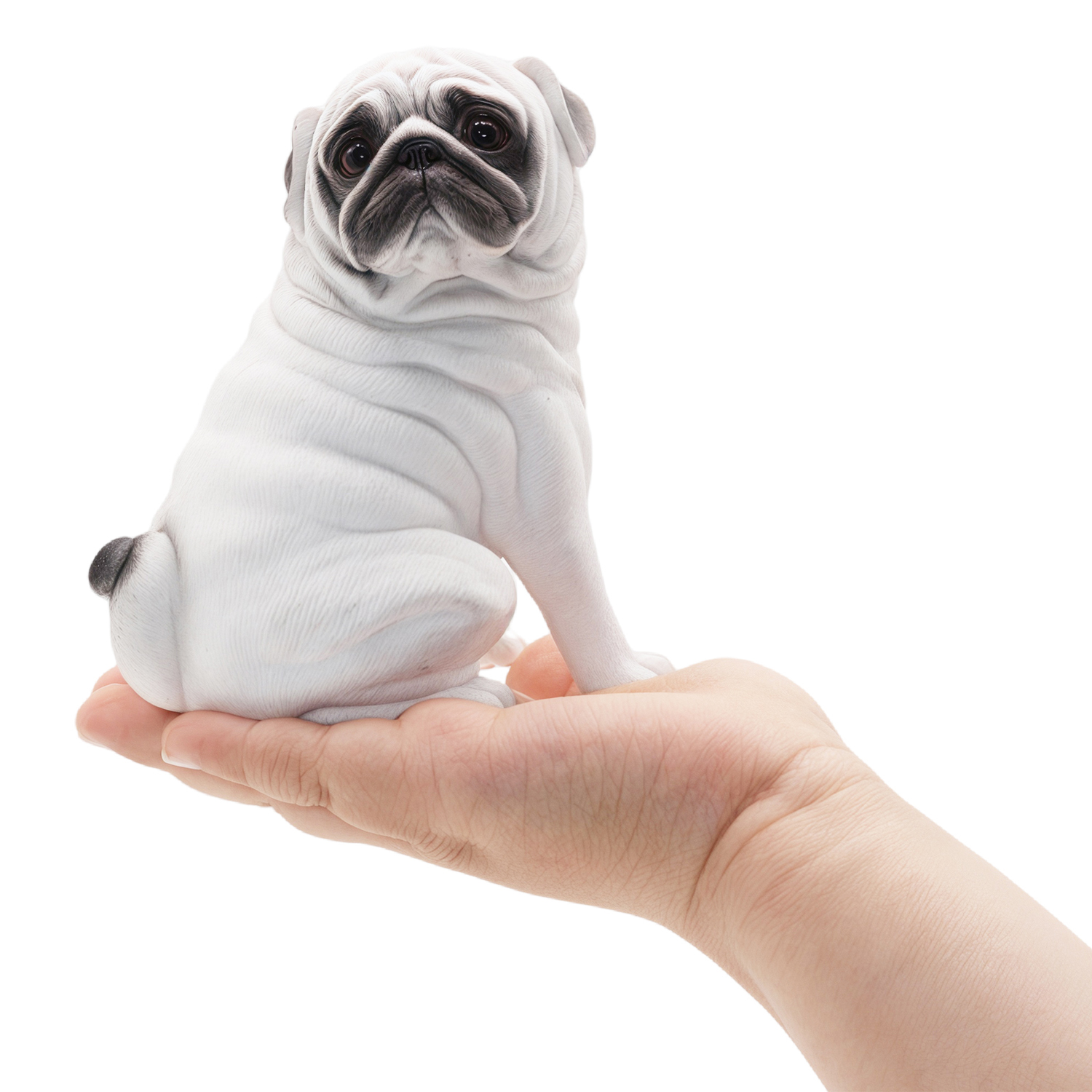 Фигурка Детское Время Белый Мопс (собака, сидит) - фото 2