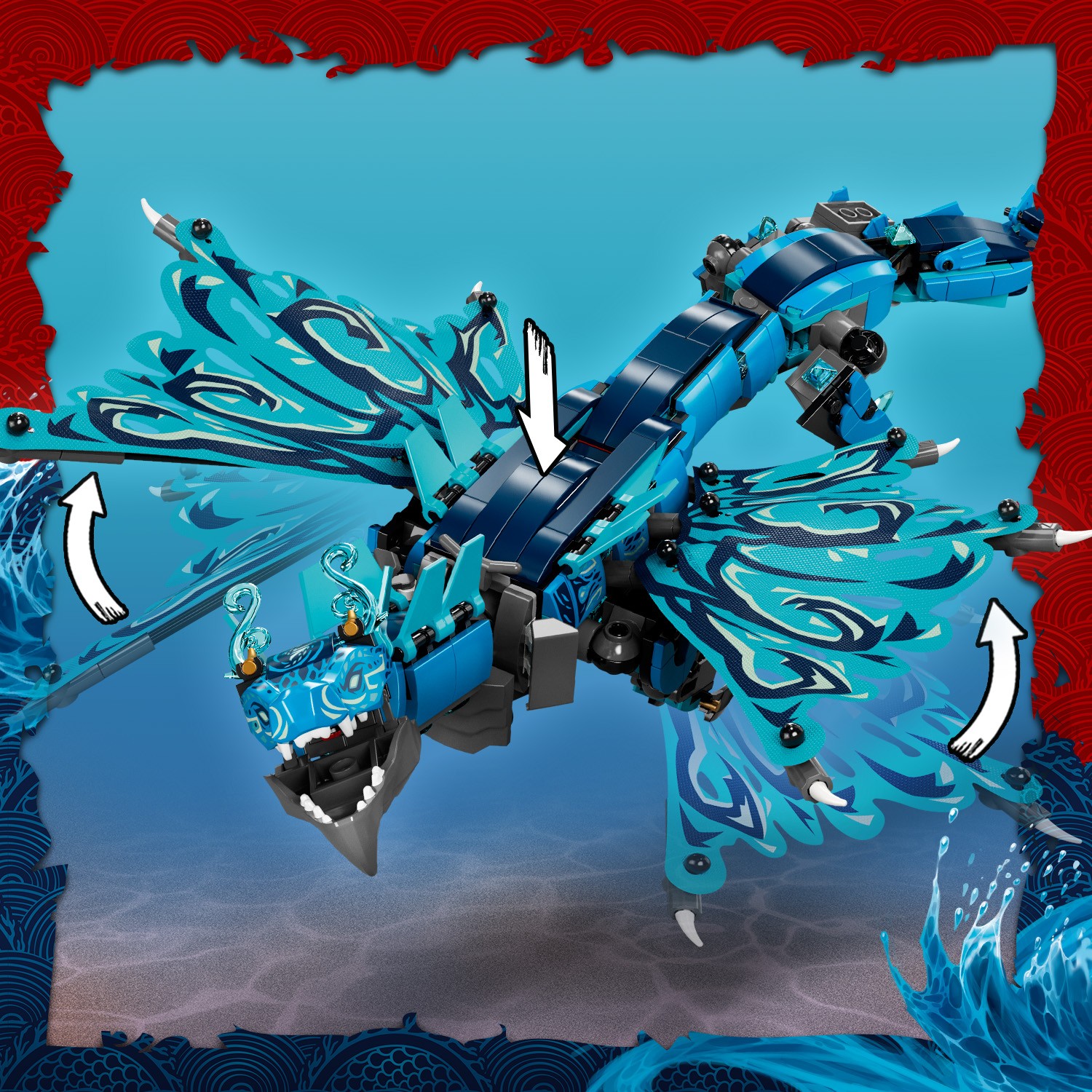 Конструктор LEGO NINJAGO Водный дракон 737 дет. - фото 10