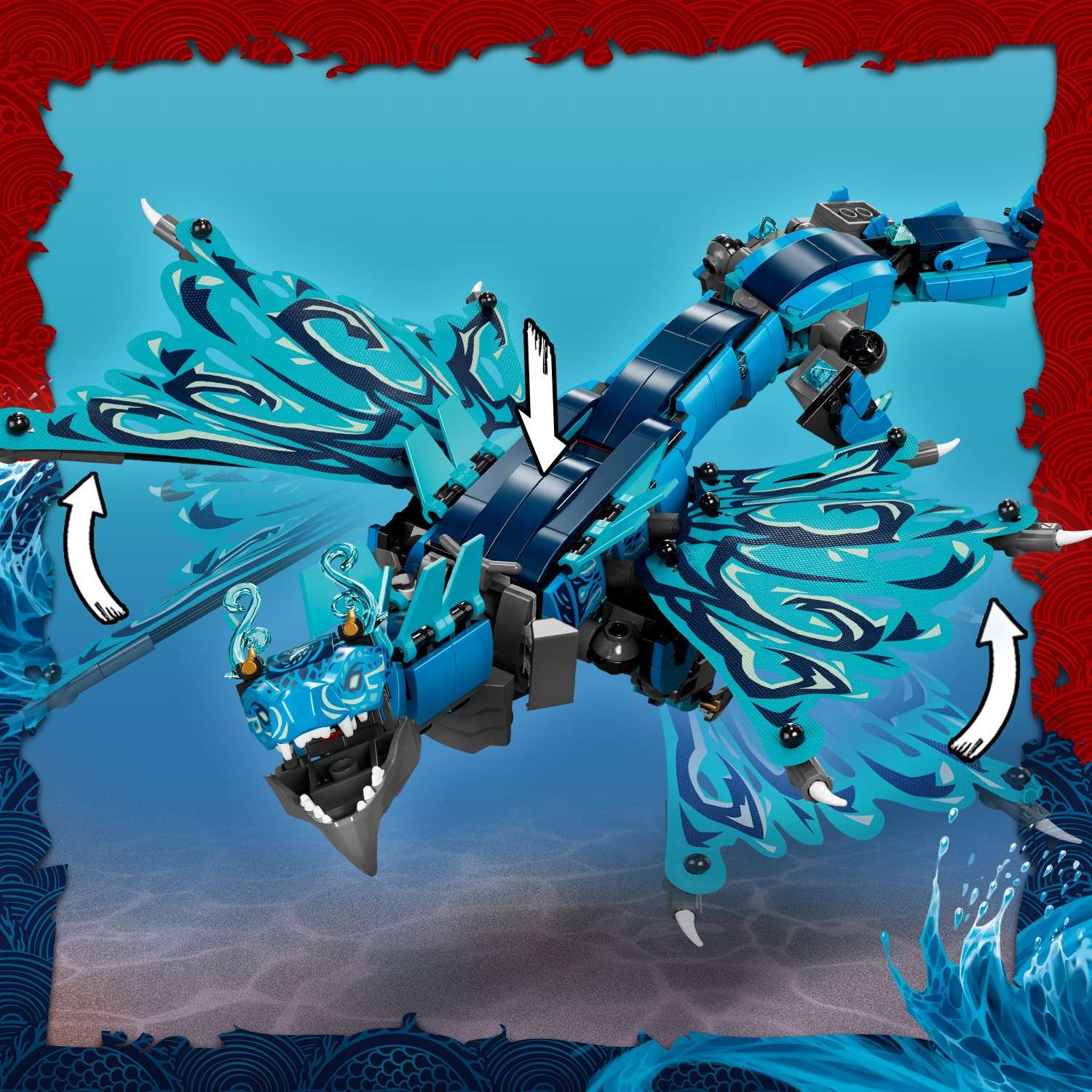 Конструктор LEGO NINJAGO Водный дракон блочный - фото 10