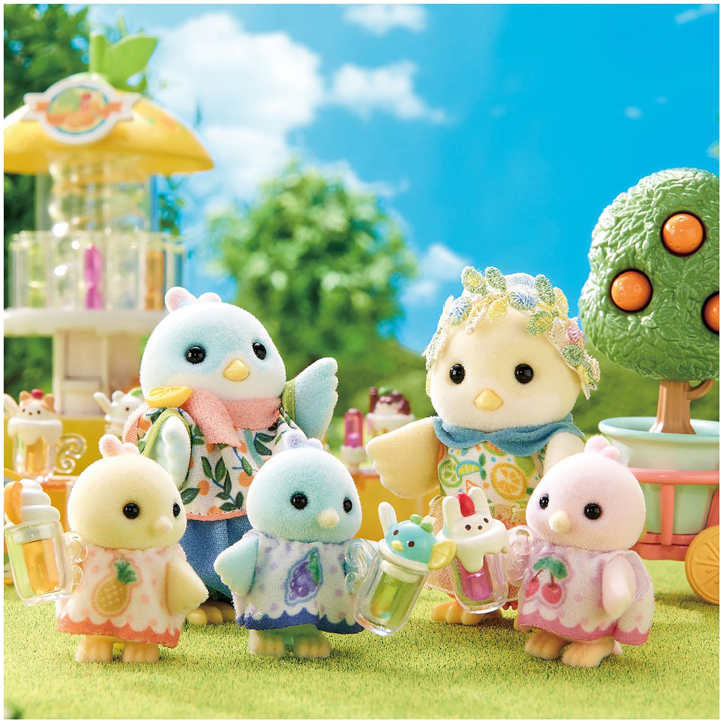 Игровой набор Sylvanian Families Семья цитрусовых птичек - фото 11