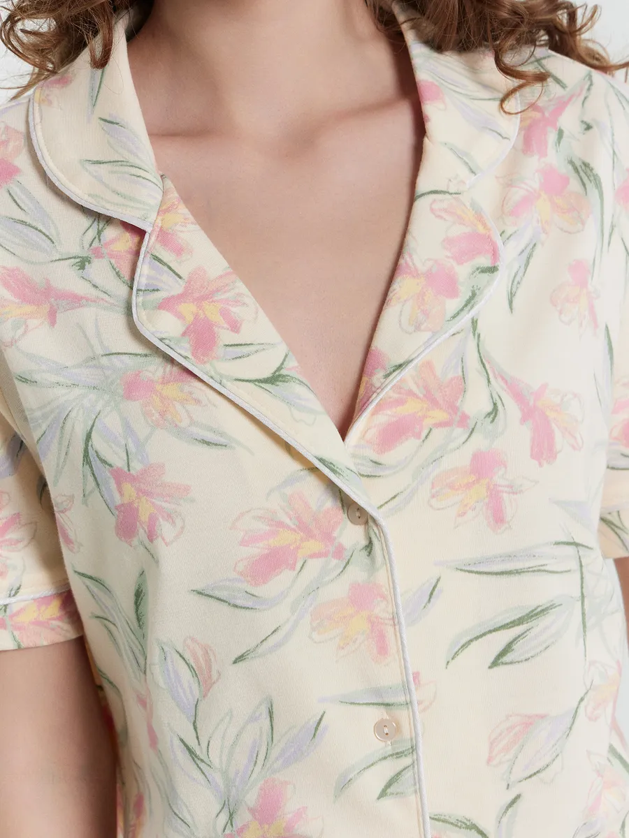 Пижама Mark Formelle (Марк Формэль) 592478/лилии на сливочном - фото 9