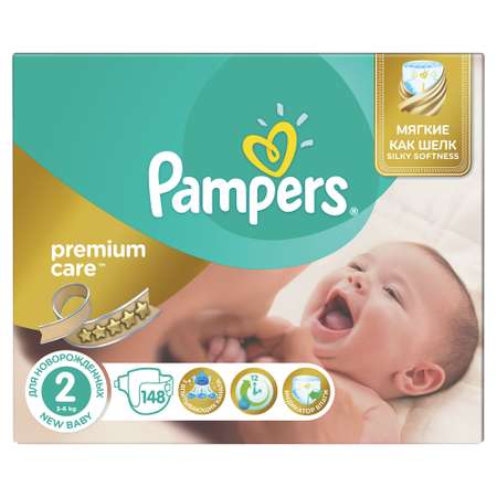 Подгузники Pampers Premium Care 2 (3-6 кг) 48 шт.