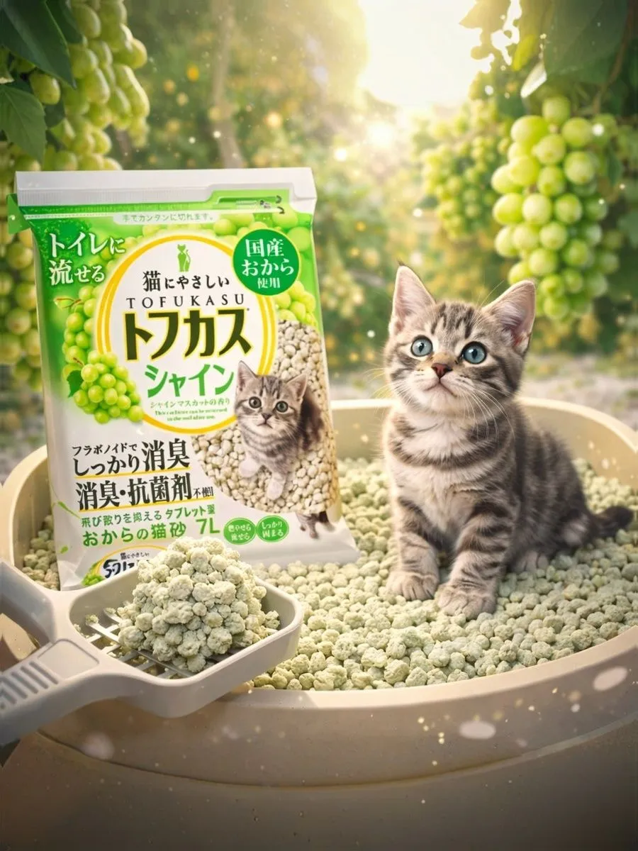 Наполнитель Japan Premium Pet 7 л 2 кг комкующийся, растительный, впитывающий - фото 3