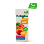 Нектар BabyGo Яблоко-персик с 5 мес 0.2 л