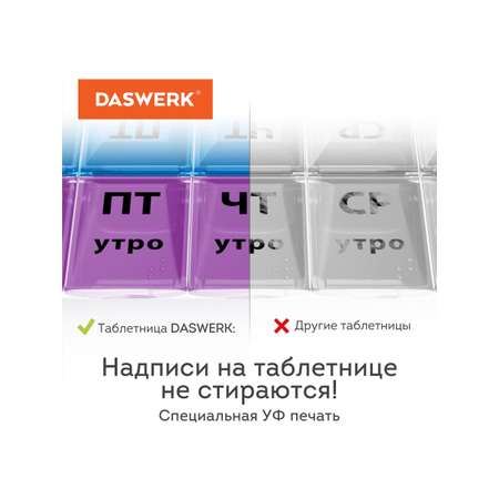 Таблетница DASWERK на неделю 4 приема
