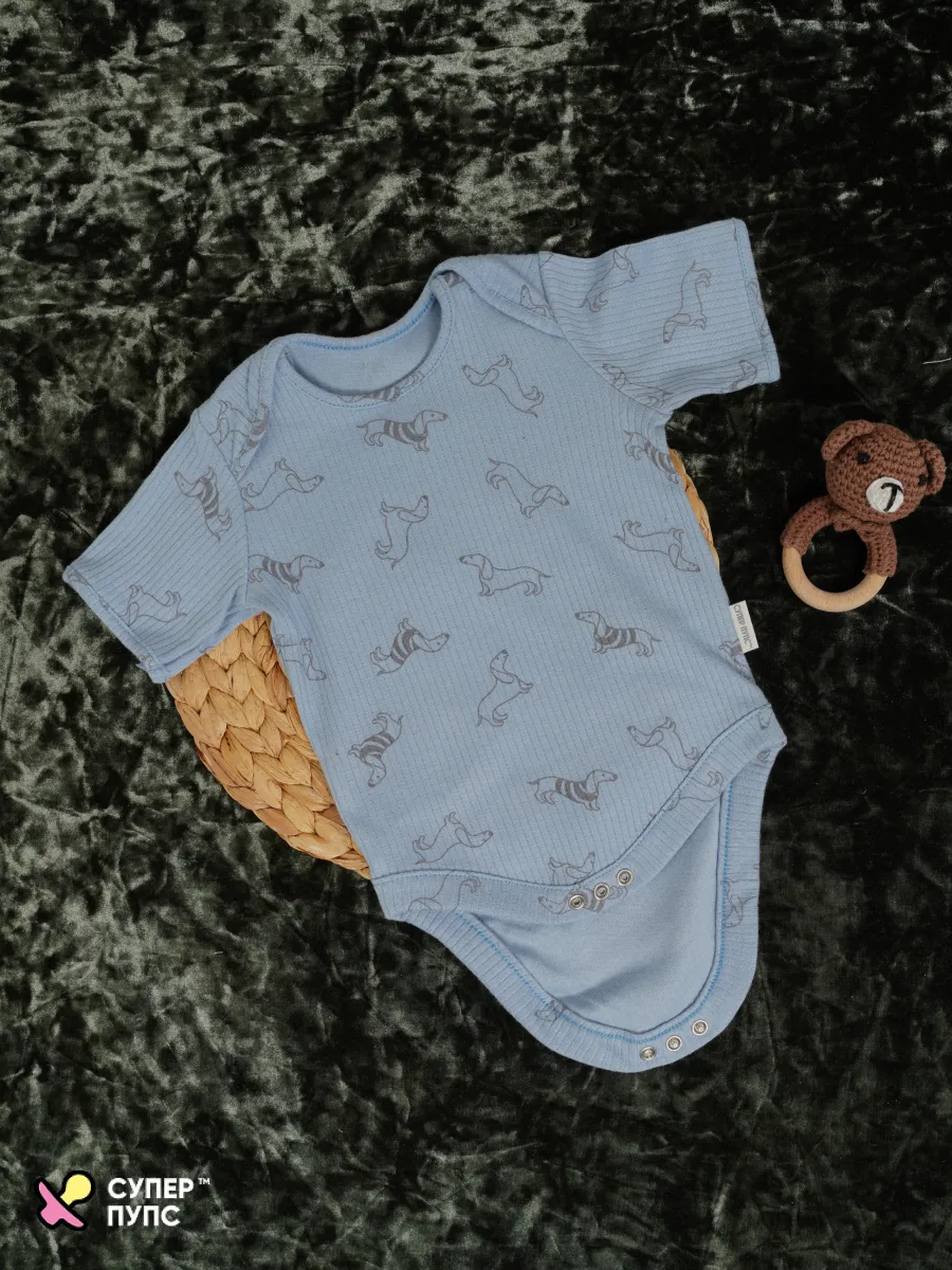 Боди 3 шт Супер Пупс нбр/3пр/бд/коррук/2026/таксы - фото 13