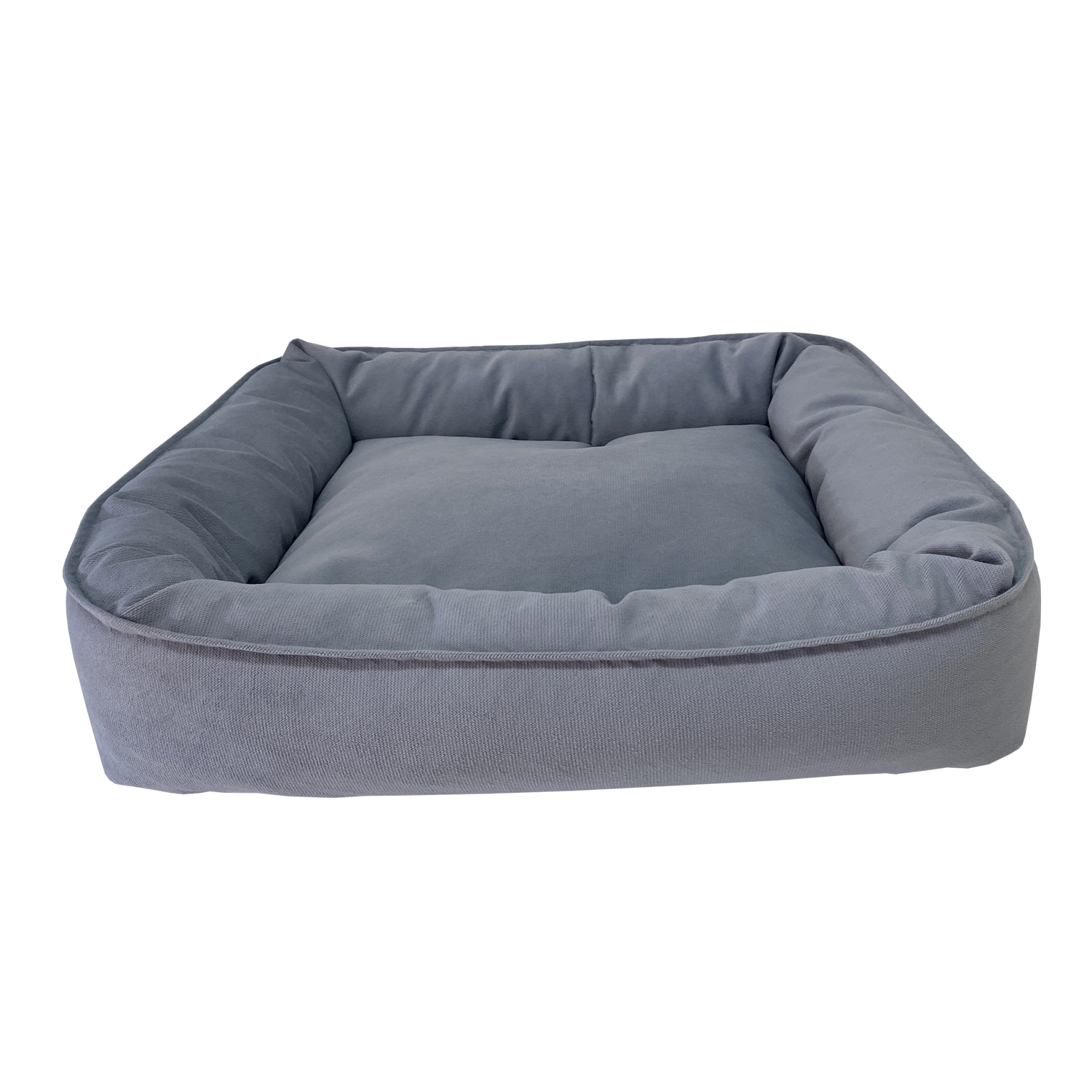 Лежанка для животных Homepet Silver Микровелюр 50*45*15см Серый - фото 1