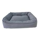Лежанка для животных Homepet Silver Микровелюр 50*45*15см Серый