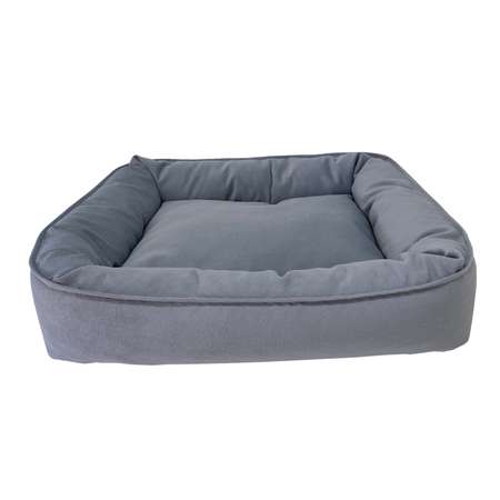 Лежанка для животных Homepet Silver Микровелюр 50*45*15см Серый