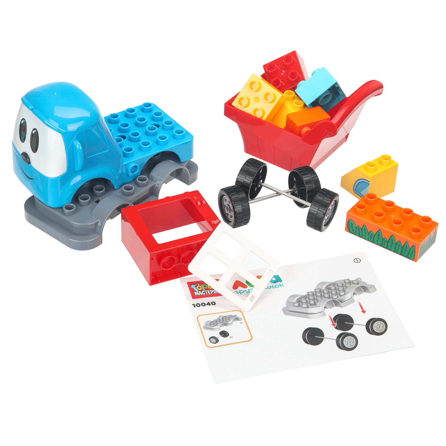 Конструктор Город мастеров Грузовичок Лева 14 дет. - фото 4