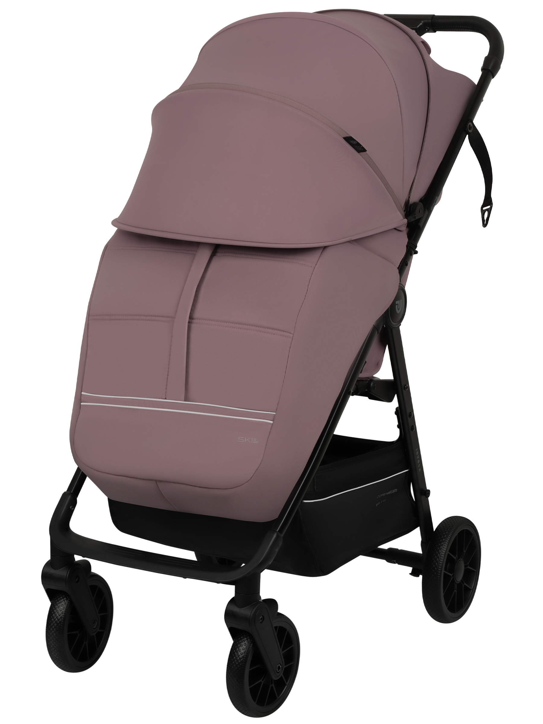 Коляска прогулочная JOVOLA Skill розовый - фото 4