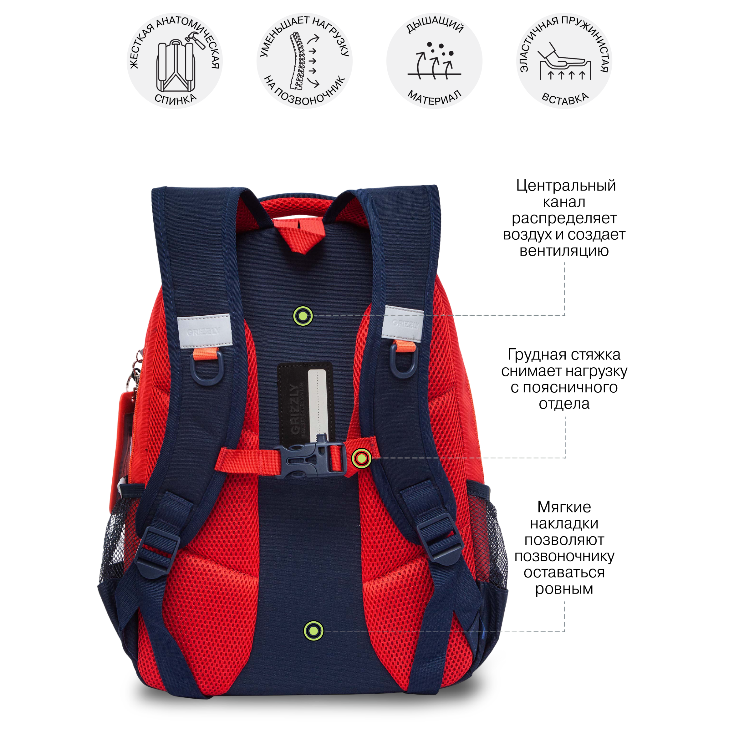 Рюкзак Grizzly для мальчика - фото 7