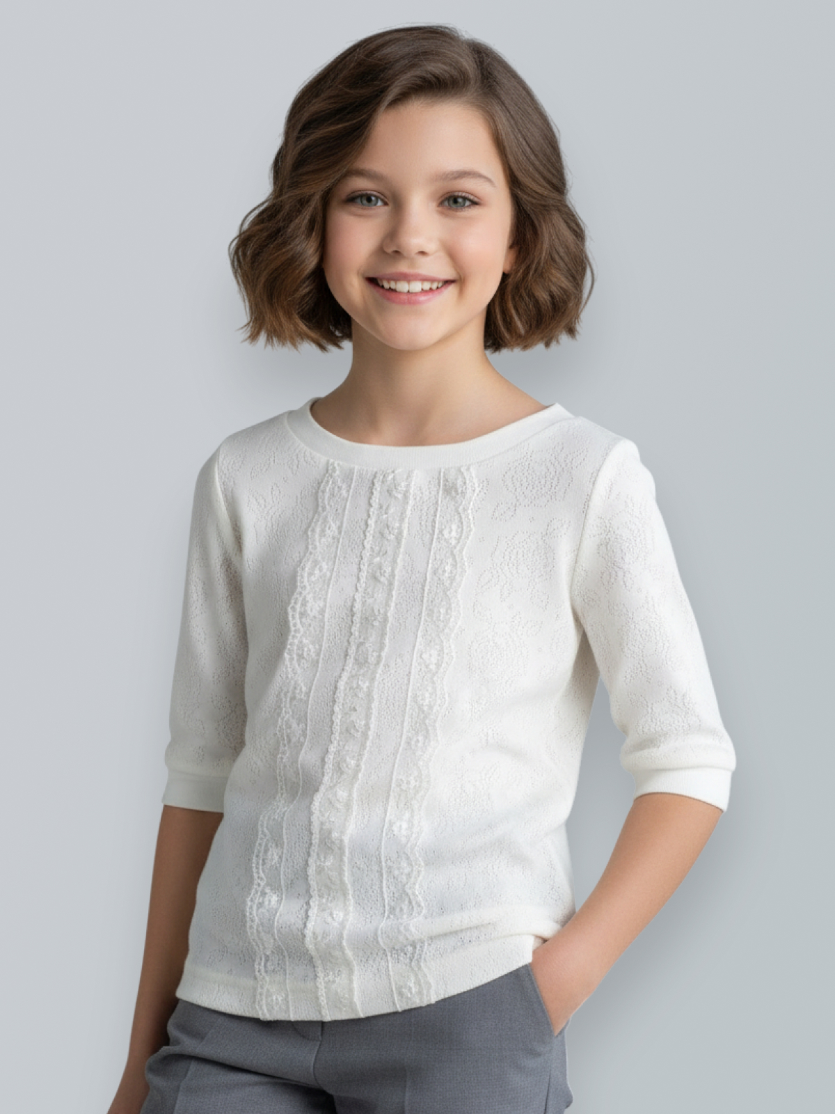 Блузка Ladno 203молочный - фото 1