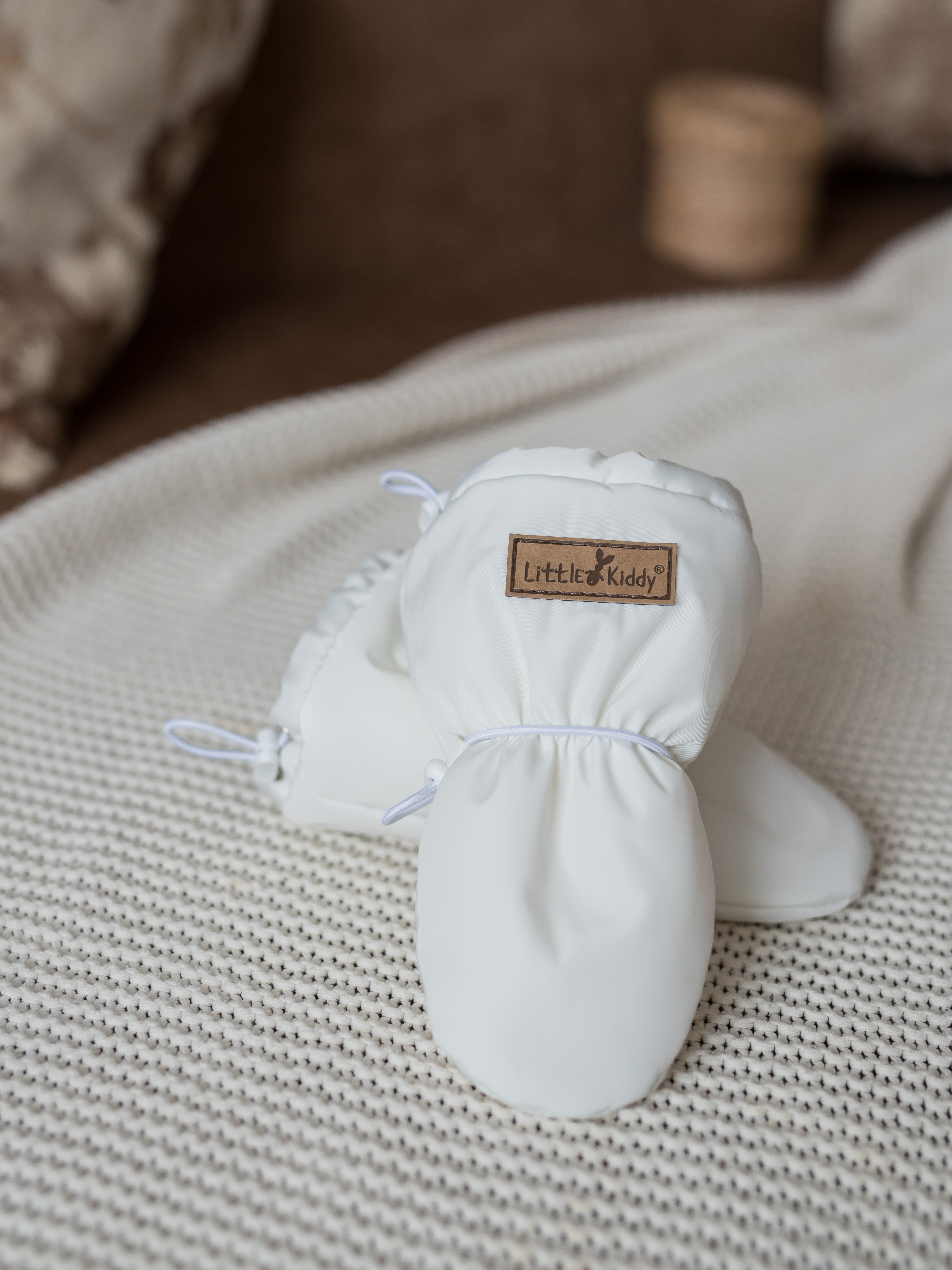 Варежки LittleKiddy varegki_demiмолочный - фото 8