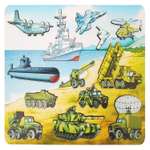 Игрушка Нескучные игры рамка-вкладыш Военная техника