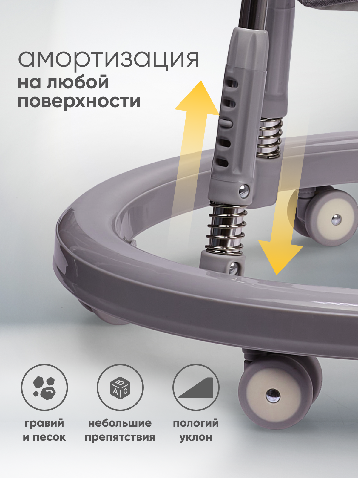 Ходунки Solmax серый - фото 5