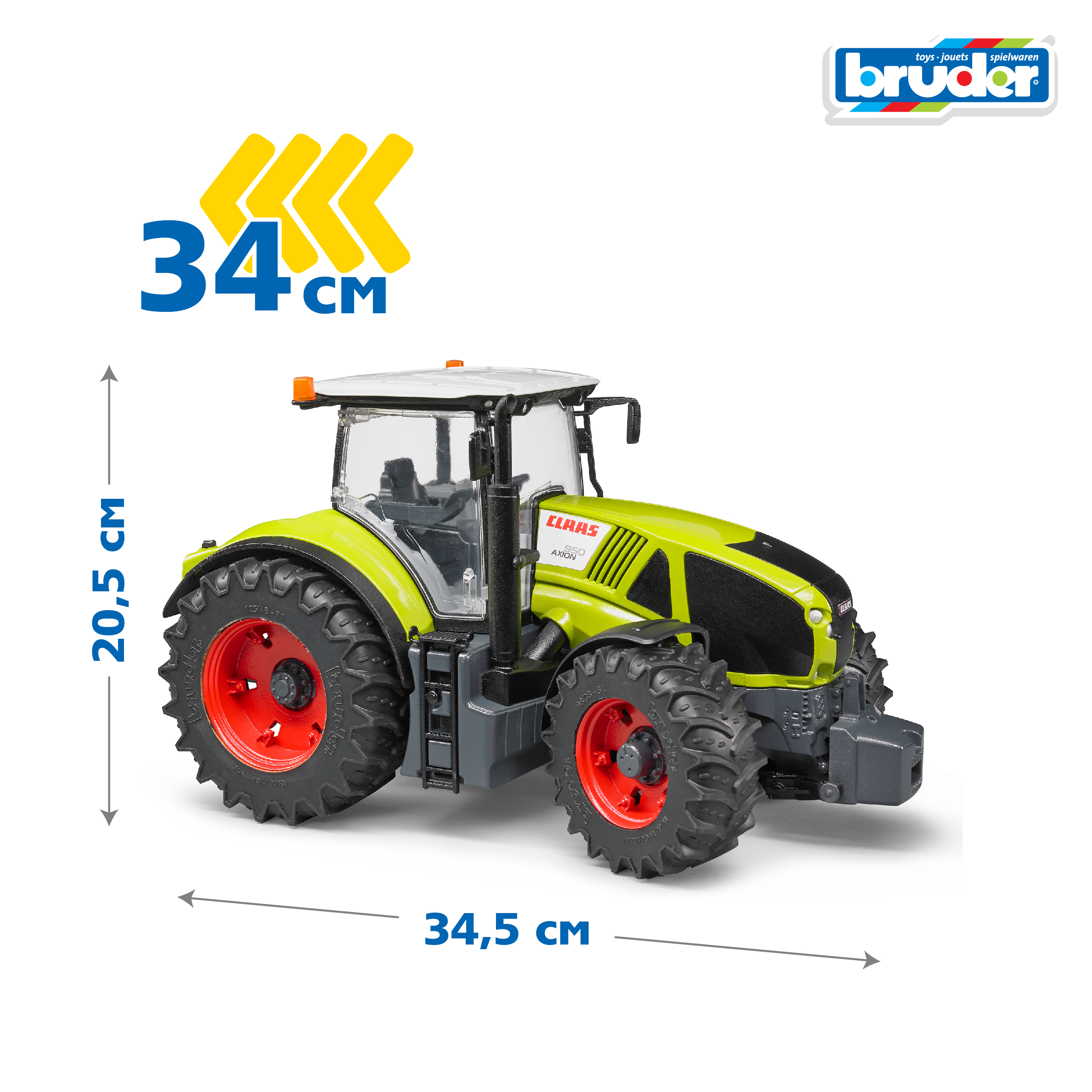 Трактор Bruder Claas Axion 950 03-012 - фото 2