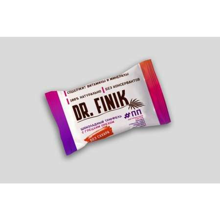 Полезные батончики из фиников Dr.Finik Шоколадный трюфель с грецким орехом 300 г без сахара 20 штук