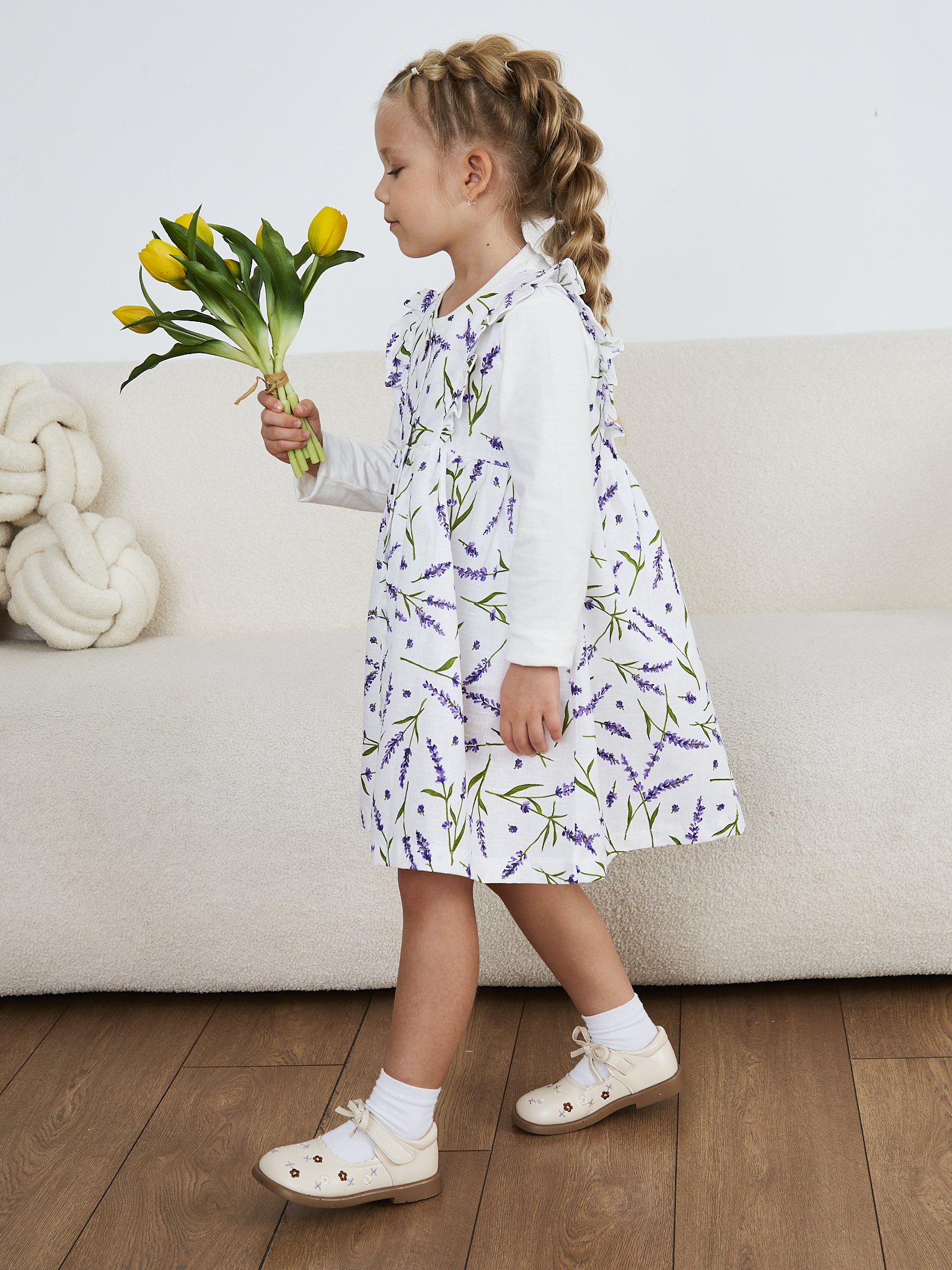 Сарафан MOUN сарафан_рюши_лаванда - фото 12